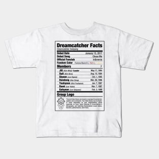 Dreamcatcher Nutritional Facts 2 Kids T-Shirt